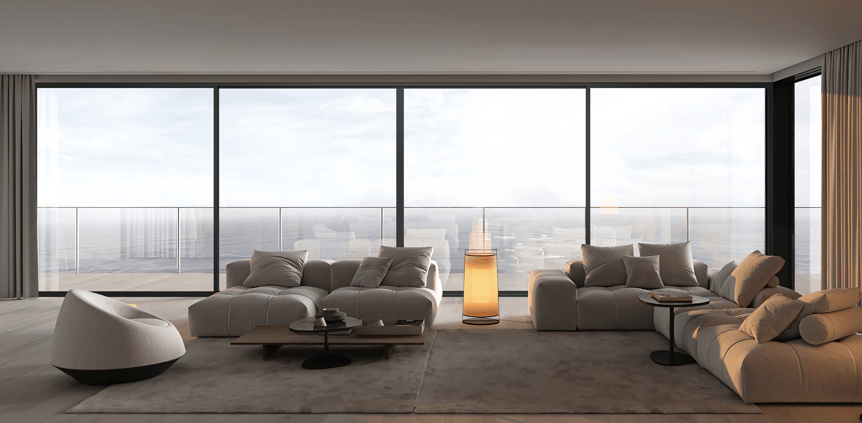 轻型推拉门系列·马德里 100-45 两轨推拉门